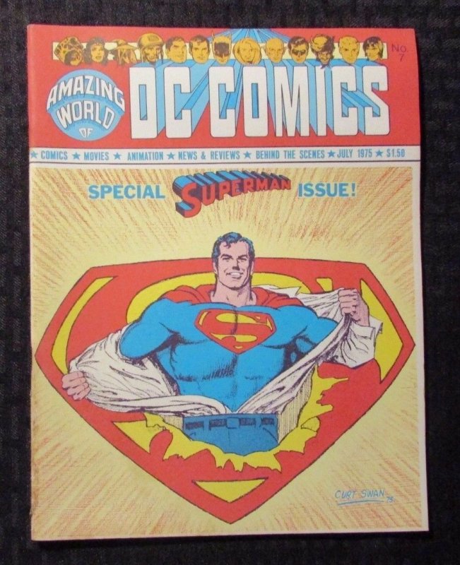 1975 Amazing World of DC COMICS Magazine #7 VG 4.0 Superman Special