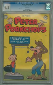 Peter Porkchops #1  (1949) CGC 9.2! White Pages!