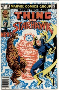 Marvel Two-in-One #61 (1980) Starhawk [Key Issue]