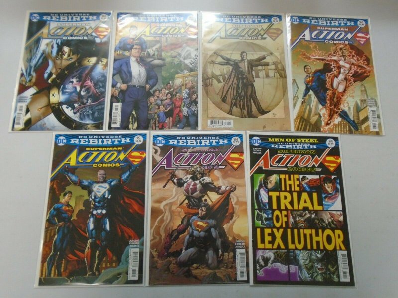 Action Comics lot 21 different #960-991 variant covers avg 8.5 VF+ (2016-18)