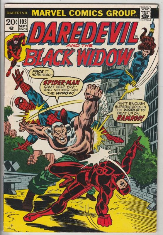 Daredevil Mark Jeweler Variant #103 (Oct-73) NM- High-Grade Daredevil, Black ...