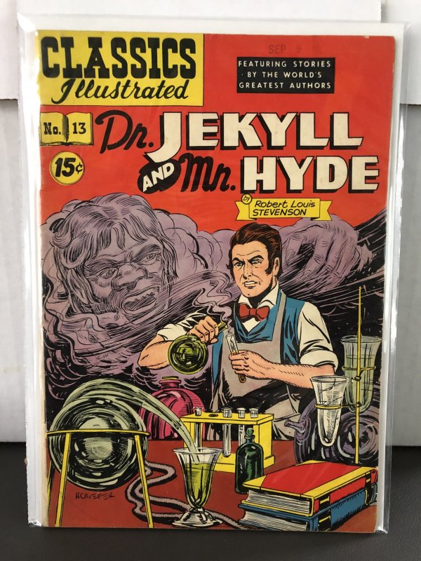 Classics Illustrated #13 Dr. Jekyl and Mr. Hyde 8th Print HRN 87