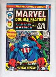 Marvel Double Feature Featuring Captain America and Iron Man #15 (Apr-76) VF/...