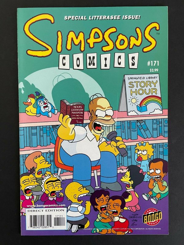 Bongo Comics ~ The Simpsons #171, Litterasee Issue 2011 NM (A366)