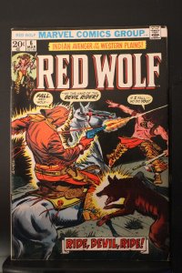 Red Wolf #6 (1973) High-Grade NM- 1st Devil Rider! Sharp Black Cover Key Wow!