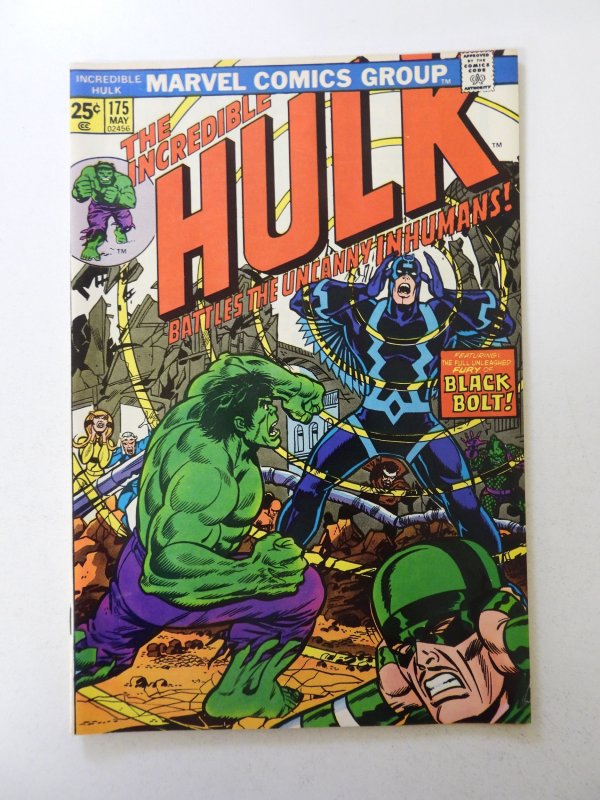 The Incredible Hulk #175 (1974) VF- condition MVS intact stain back cover