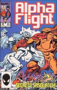 Marvel ALPHA FLIGHT (1983 Series) #23 FN+