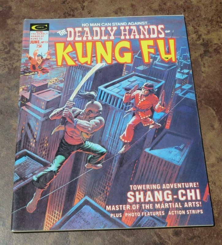 The Deadly Hands of Kung Fu #13 VF+ High Grade Magazine Martial Arts Shang-Chi