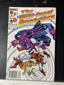 West Coast Avengers #19 Newsstand Edition (1987)