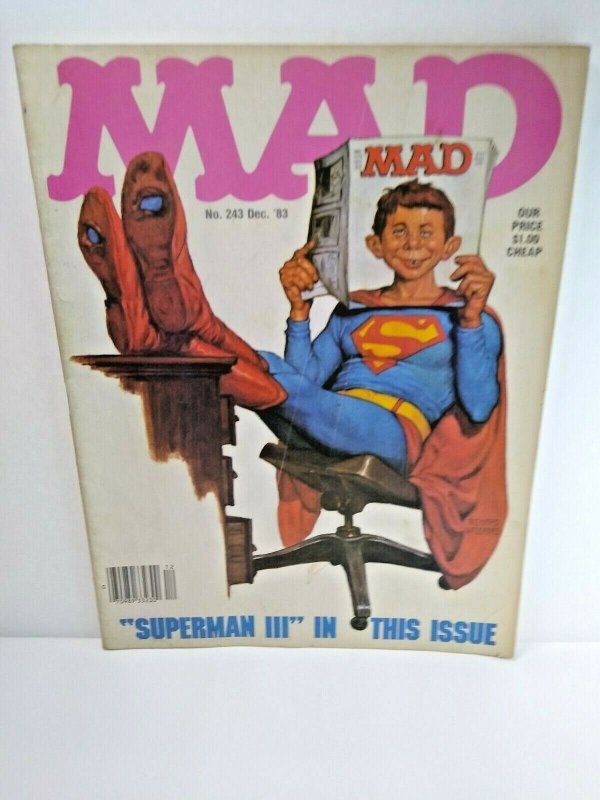 MAD Magazine Dec 1983 #243 Superman III Movie Spoofs Parody TJ Hooker TV Show 