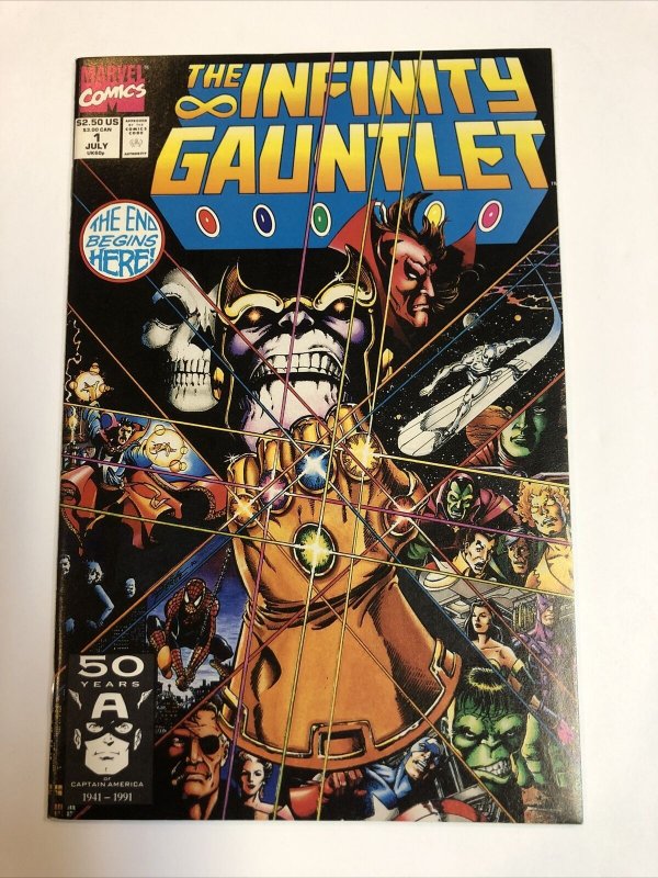 Infinity Gauntlet (1991) # 1 (NM-) Stalin + Perez !