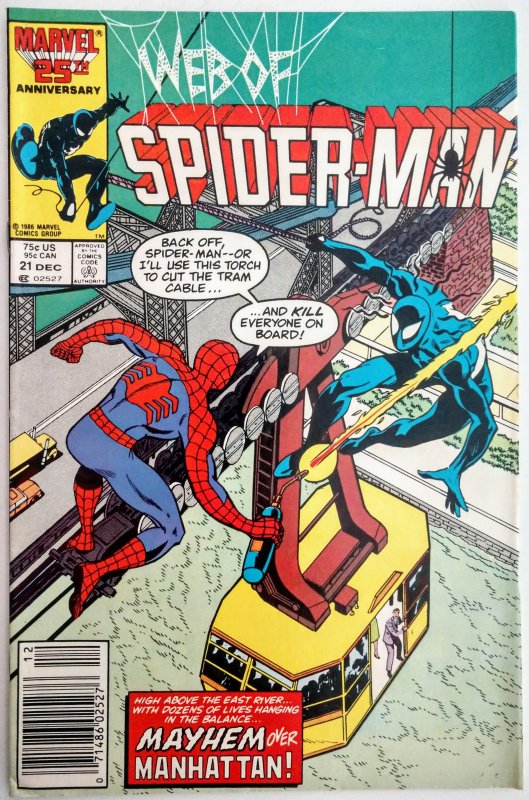 Web of Spider-Man #21 (VF+, 1986) NEWSSTAND