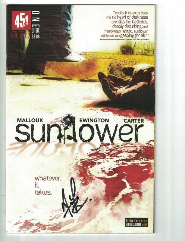 Sunflower #1 VF/NM signed by Andi Ewington - 451 Media Group - 2015