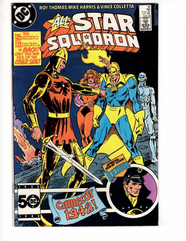 All-Star Squadron #48 The Shining Knight Blackhawk Appearance...