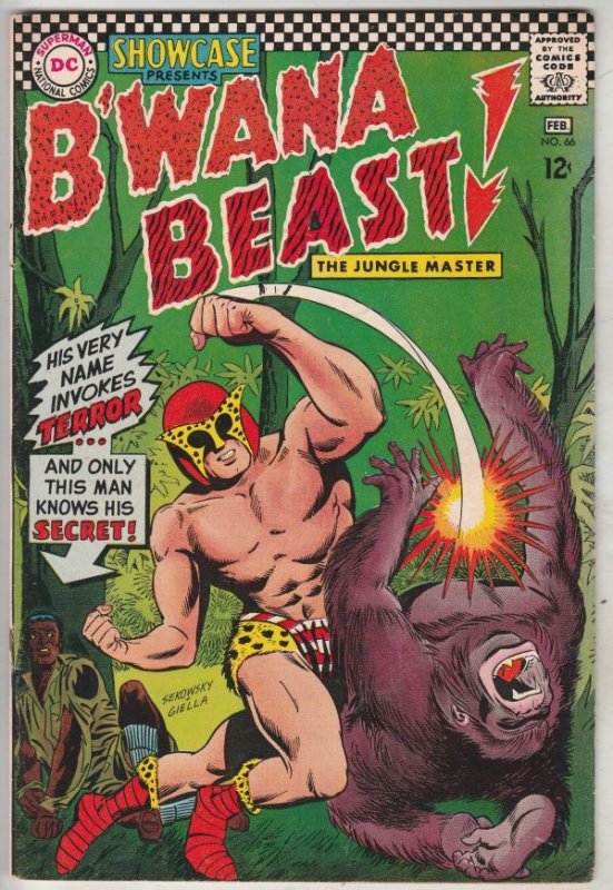 Showcase Comics #66 (Feb-67) FN/VF+ High-Grade B'Wana Beast