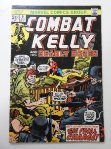Combat Kelly and the Deadly Dozen #9 (1973) VG Condition Moisture stain
