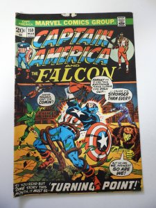 Captain America #159 (1973) VG Condition tape pull fc