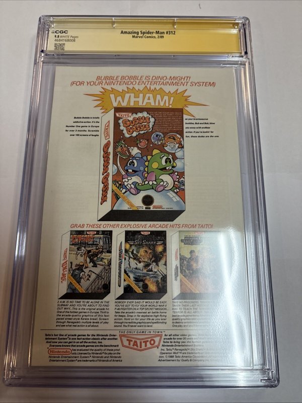 Amazing Spider-Man (1989) # 312 (CGC 9.8 WP) Signed Full Todd Mcfarlane