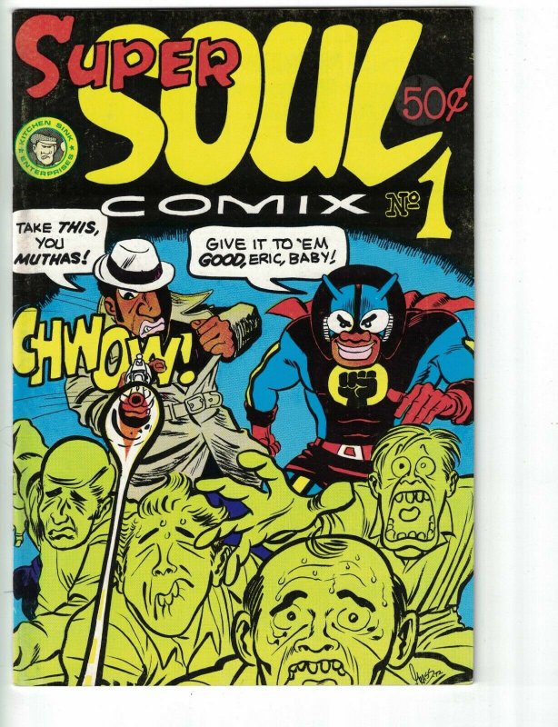 Super Soul Comix #1 VG SOUL BROTHER VS BIGOTS afrocentric black hero racism