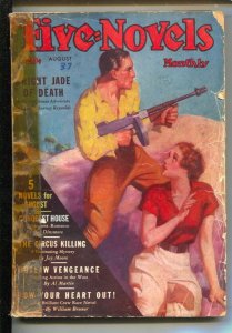 Five-Novels Monthly8/1937-Dell-Action-adventure-horror-thrills-romance-Tommy ...