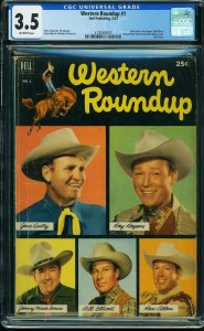 Western Roundup #1 (1952) CGC 3.5 VG-