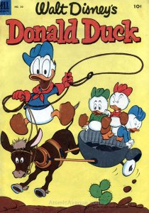 Donald Duck (Walt Disney's) #30 GD ; Dell | low grade comic July 1953 Cowboy