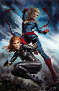 (2019) CAPTAIN MARVEL #6 1:100 ADI GRANOV VIRGIN VARIANT COVER! BLACK WIDOW!