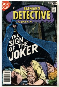 DETECTIVE COMICS #476--Batman--Sign of the Joker issue--comic book