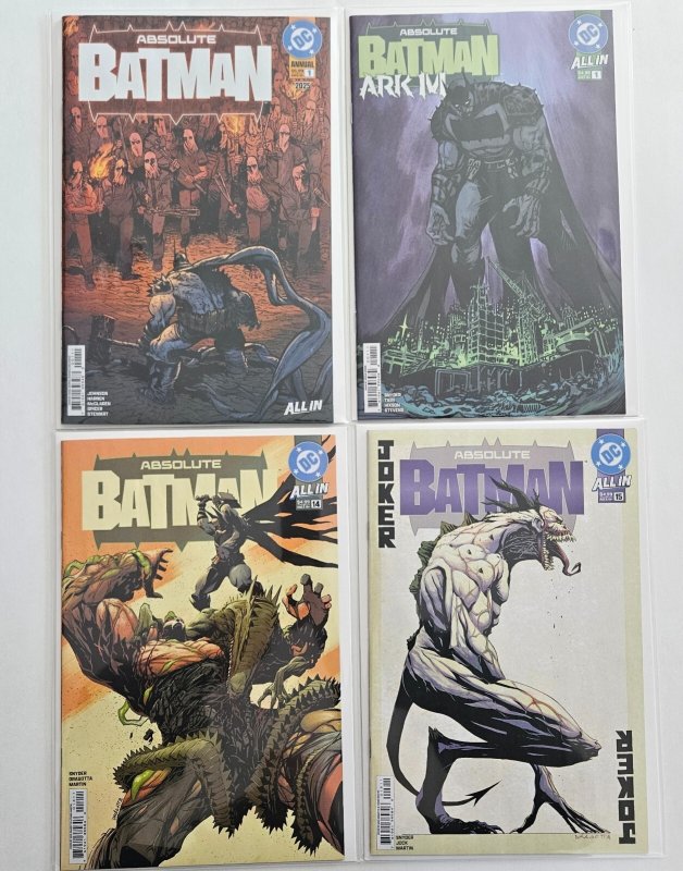 Absolute Batman #1-16 (1st Print) FULL RUN + Annual+ArkM Custom Portfolio Book