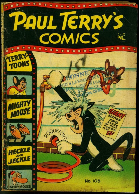 Paul Terry's Comics #105 1953-Mighty Mouse- Heckle & Jeckle G/VG