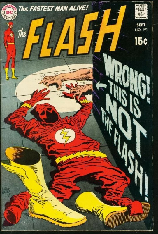 FLASH #191-1969-JOE KUBERT-DC FN/VF