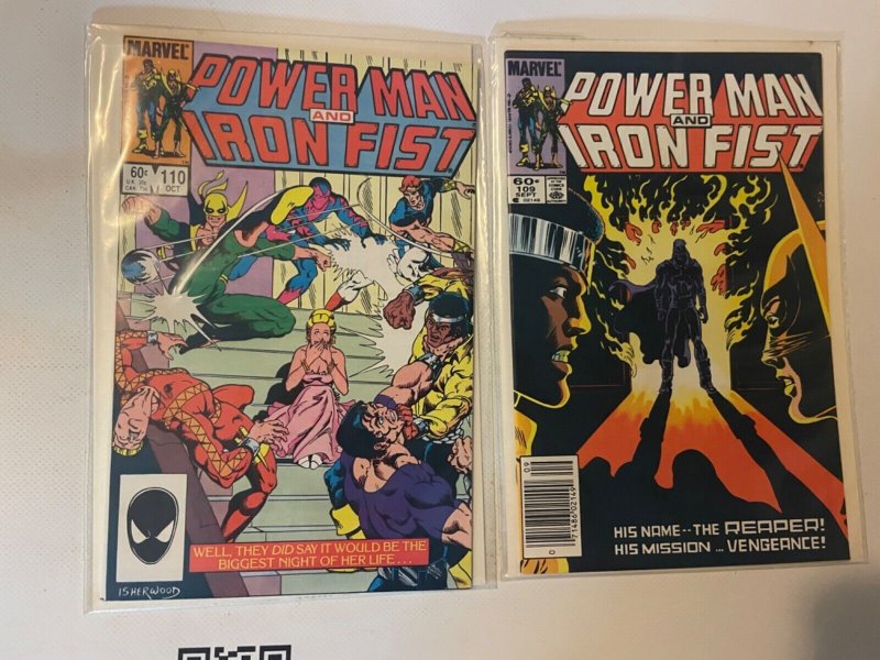 4 Comic Books Marvel Comics Power Man And Iron Fist #109 110 111 112  77 SM8