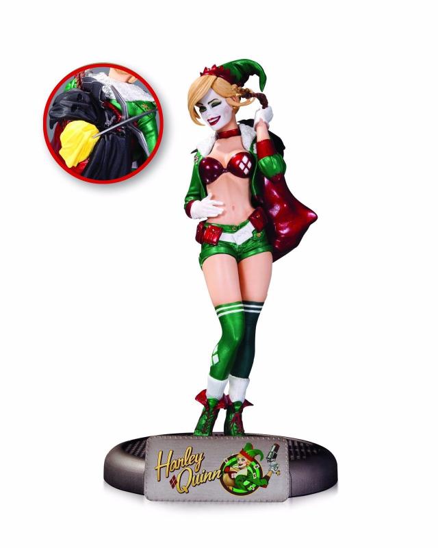 DC Comics Bombshells Holiday Harley Quinn Statue - New!