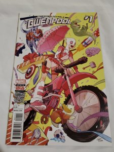 Gwenpool 1 Near Mint Cover by Gurihiru