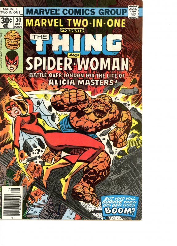 Marvel Two-In-One 30 VG/F   Spider-Woman 2nd Appearance!