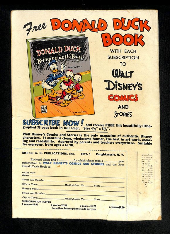 Walt Disney's Comics And Stories #138