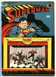 Superman #22 Robin Hood DC Golden-Age comic book FN