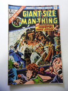 Giant-Size Man-Thing #2 (1974) VG+ Condition slight moisture stain bc