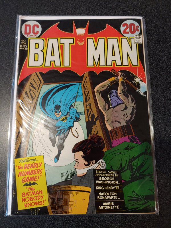 ​Batman #250, DC Comics, 1973!  HIGH GRADE VF+