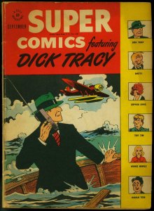 Super Comics #112 1947-Dell Comics- Dick Tracy- Orphan Annie VG