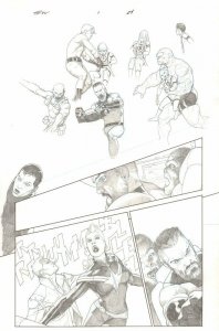 Secret Wars #1 p.24 - Captain Marvel, Star-Lord, & F4 - 2015 art by Esad Ribic