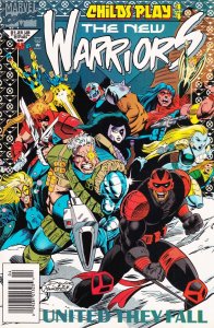 The New Warriors #46 Newsstand Cover Marvel Comics