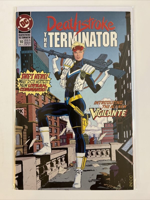 DEATHSTROKE THE TERMINATOR #10 (1992) DC COMICS 1ST APPEARANCE NEW VIGILANTE!  