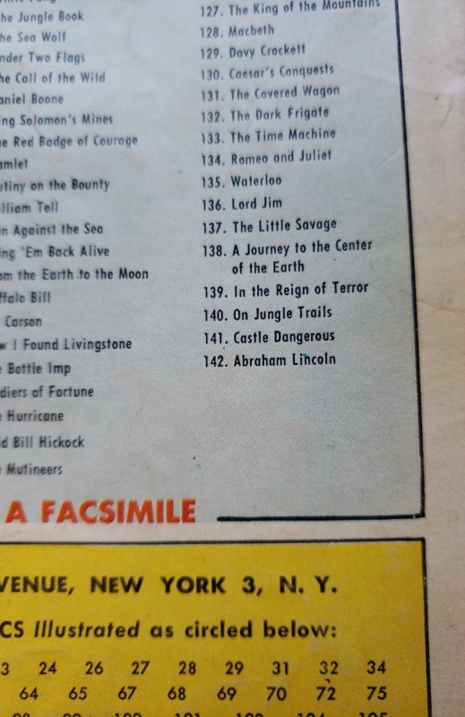 Classics Illustrated #142(1956) 1st print GD/VG