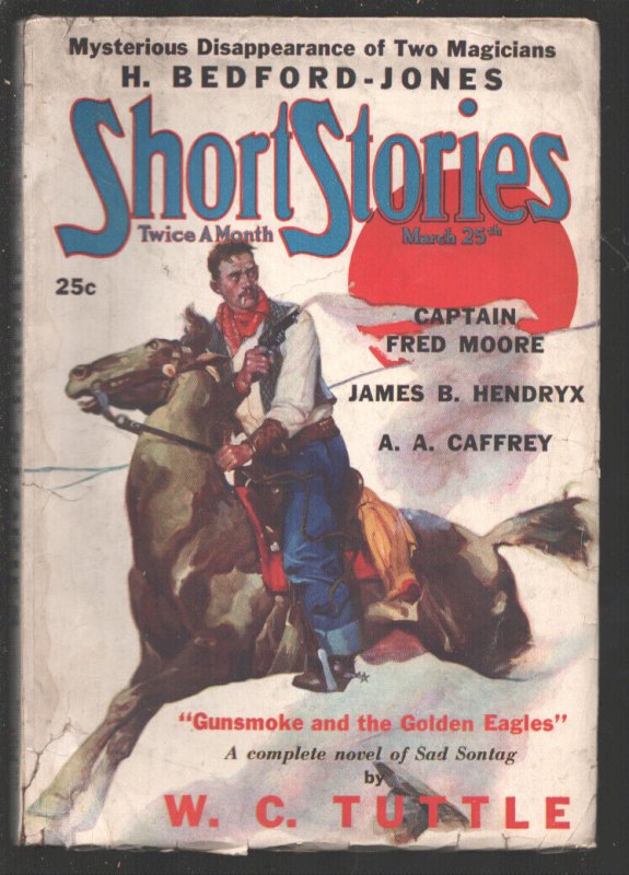 Short Stories 3/25/1938- J.W. Schlaikjer-Pulp adventure- W.C. Tuttle-H. Bedfo...