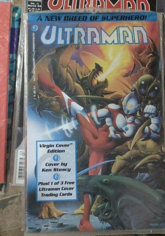 ultraman # 3 1993 harvey  comics virgin variant  pollybagged SEALED 