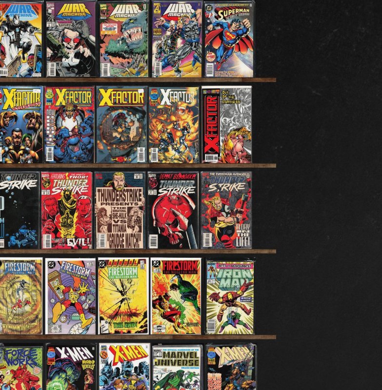 Huge Lot 160+ Comics with Cable, Iron Man, Force Works, Thunderstrike & More!