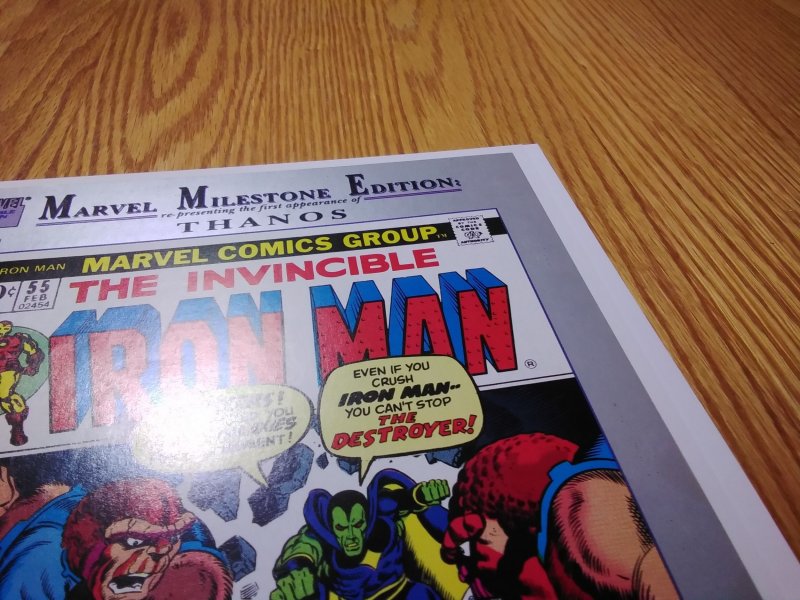 Iron Man #55 Milestone Edition (1973) reprints 1st Thanos