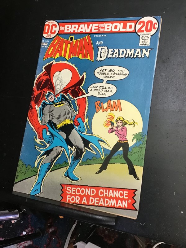 The Brave and the Bold #104 (1972) Batman and Deadman! Mid high grade! FN/VF Wow