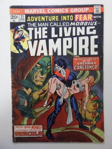 Adventure into Fear #21 (1974) VG Condition! MVS intact!